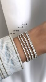 ⁦צמיד טניס ZSI272-1-4mm⁩ – תמונה ⁦3⁩