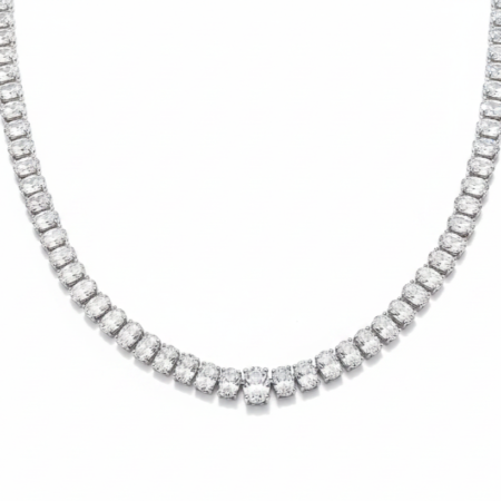 שרשרת טניס ציפוי BKSI017-1-4X6MM+5X7MM-42CM
