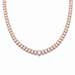 שרשרת טניס ציפוי BKSI017-2-4X6MM+5X7MM-42CM